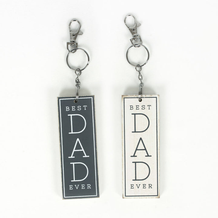 Best Dad Ever Reversible Keychain