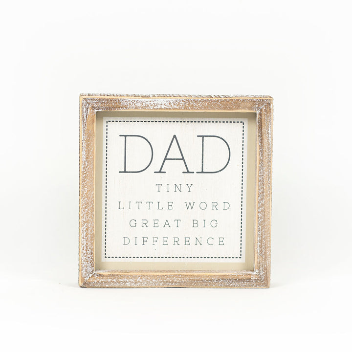 Dad-Good Man Reversible Wooden Block