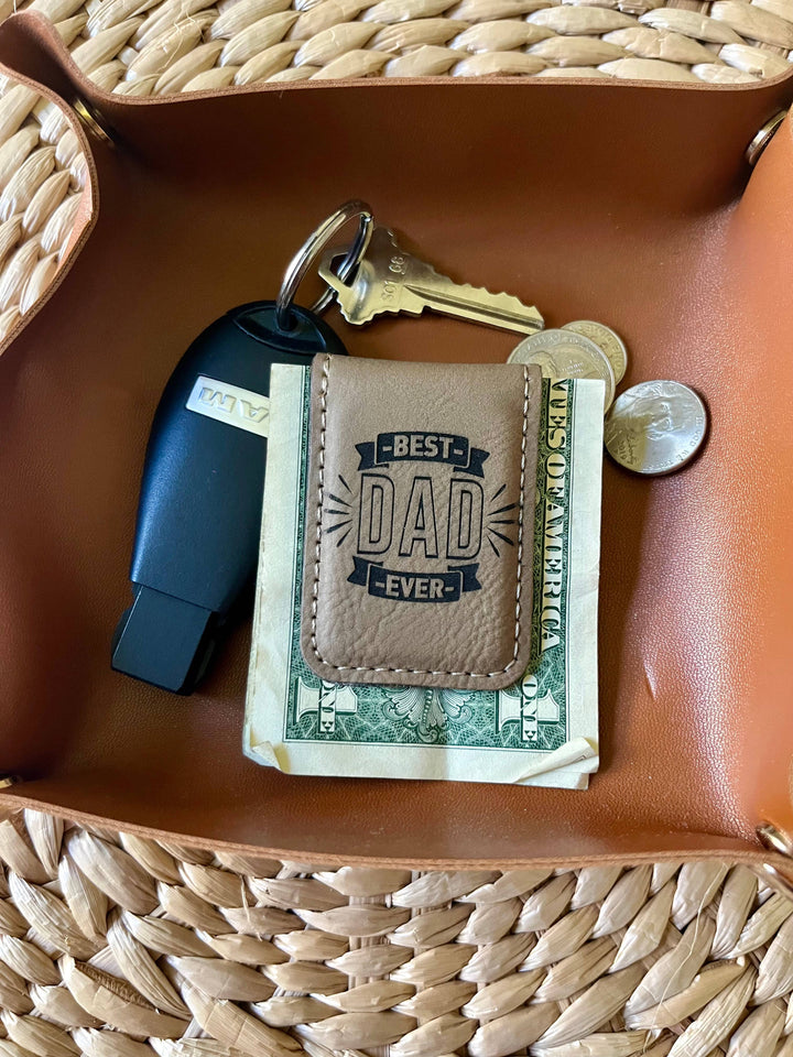 Men's Leatherette Money Clip