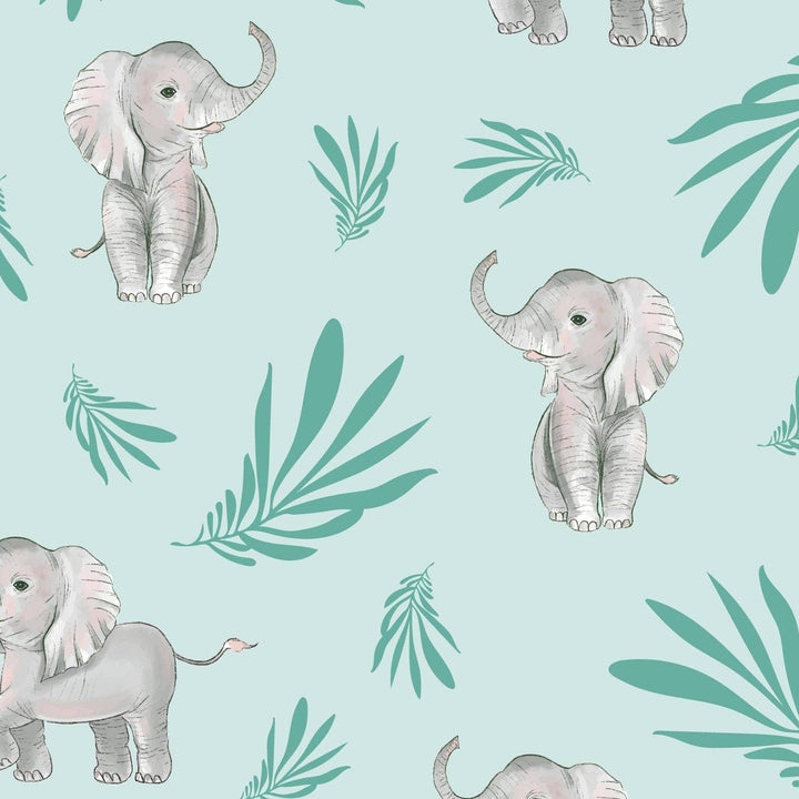 Bamboo Baby Convertible Zipper Pajama Elephant