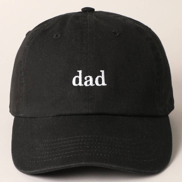 Father's Day Baseball Cap With Dad Text Embroidery