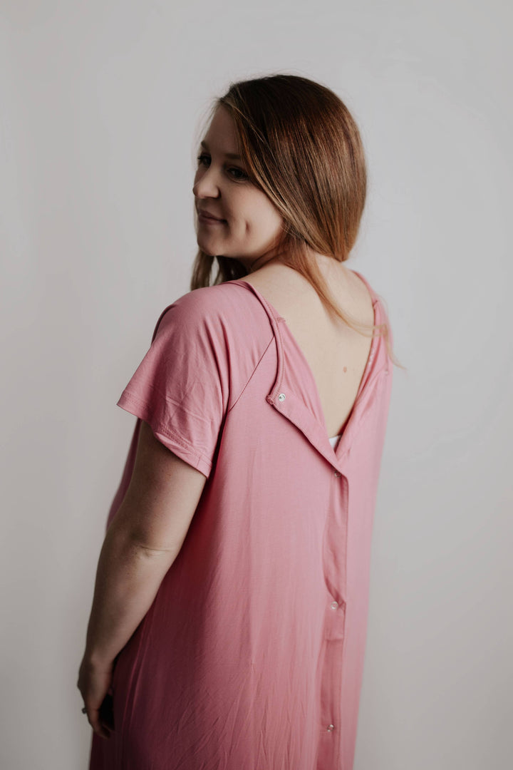 Rose Mommy Labor and Delivery/ Nursing Gown