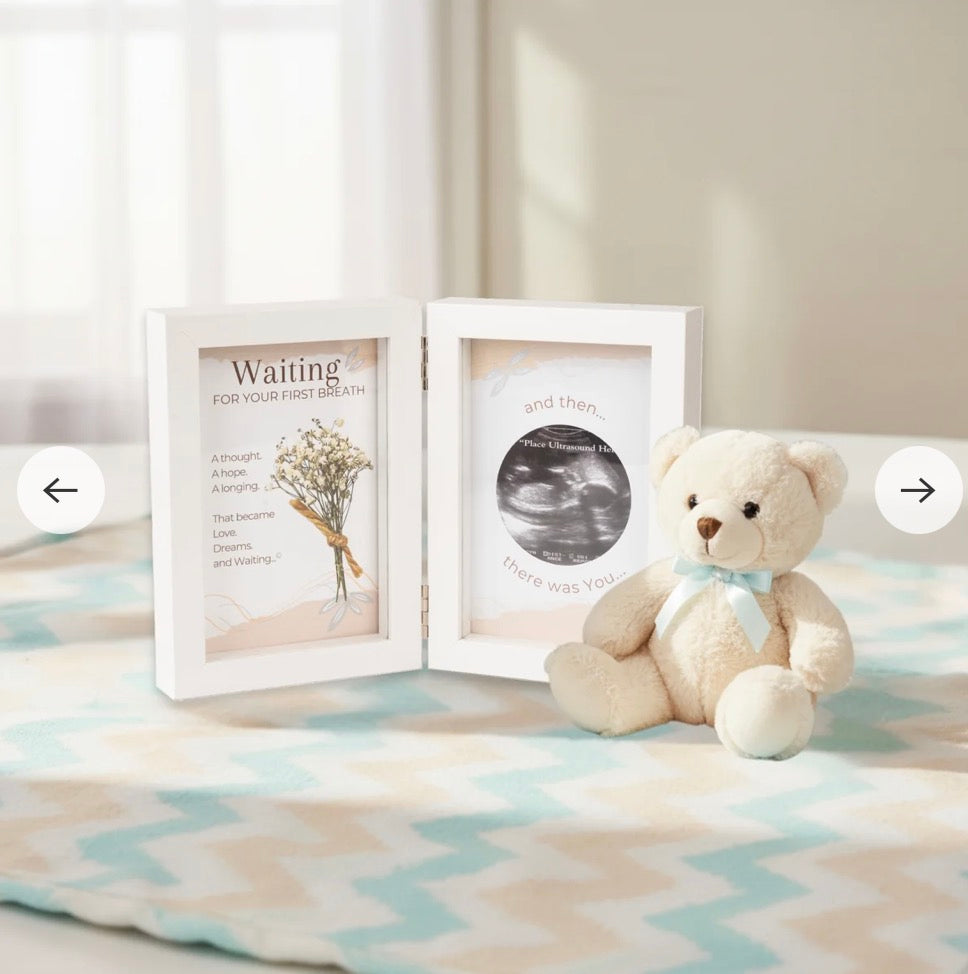First Breath Ultrasound Keepsake Frame 4x6 Shadow Box