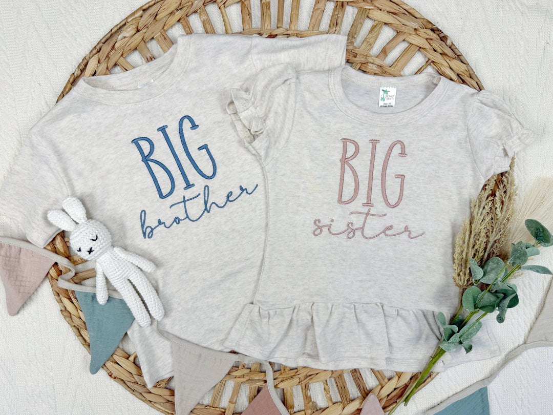 Big Brother Big Sister toddler shirts | matching sibling