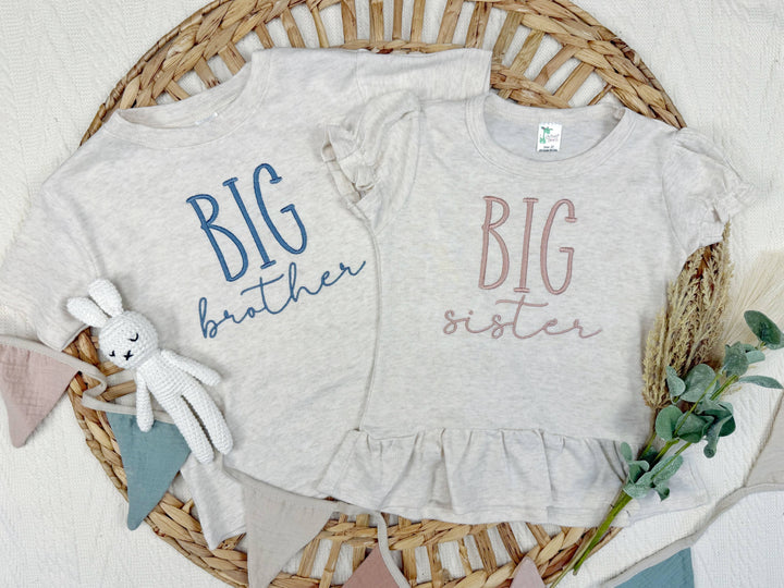 Big Brother Big Sister toddler shirts | matching sibling