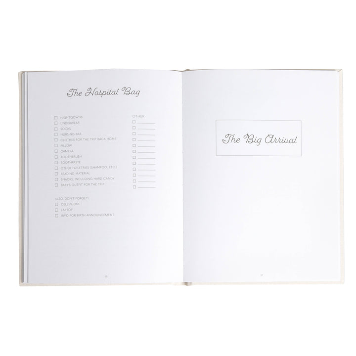 Linen Pregnancy Journal, Baby Shower Gifts, New Mom Gift