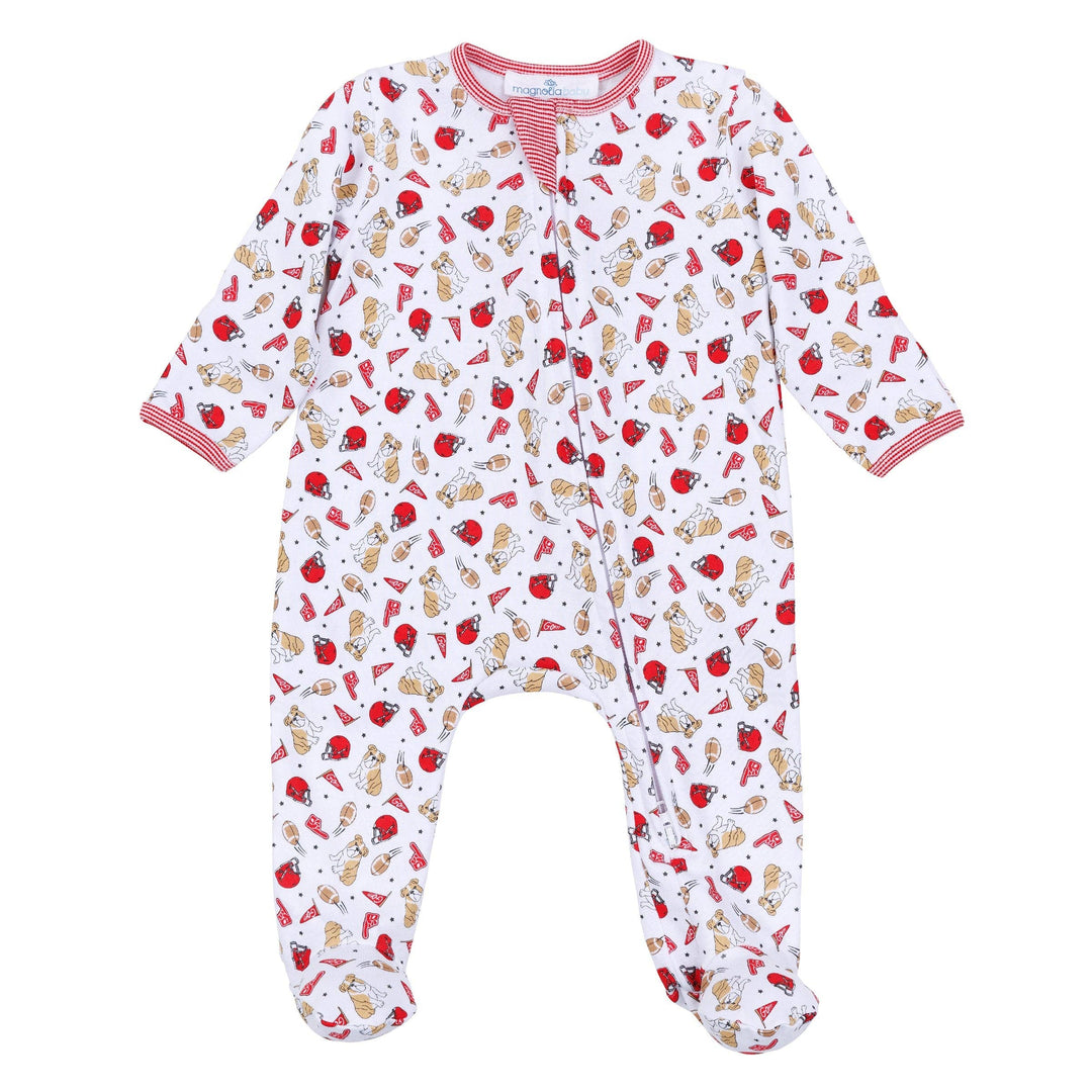 Go Dawgs! Print Zip Footie