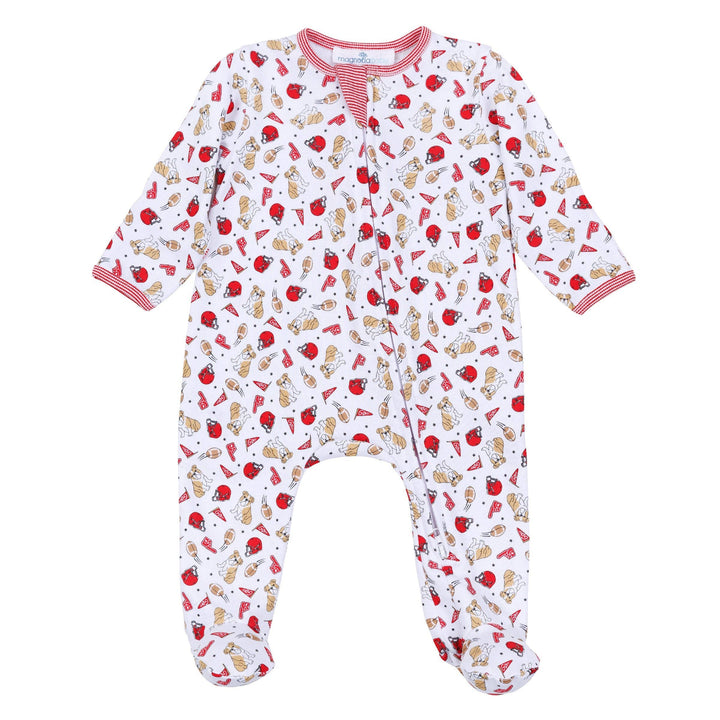Go Dawgs! Print Zip Footie