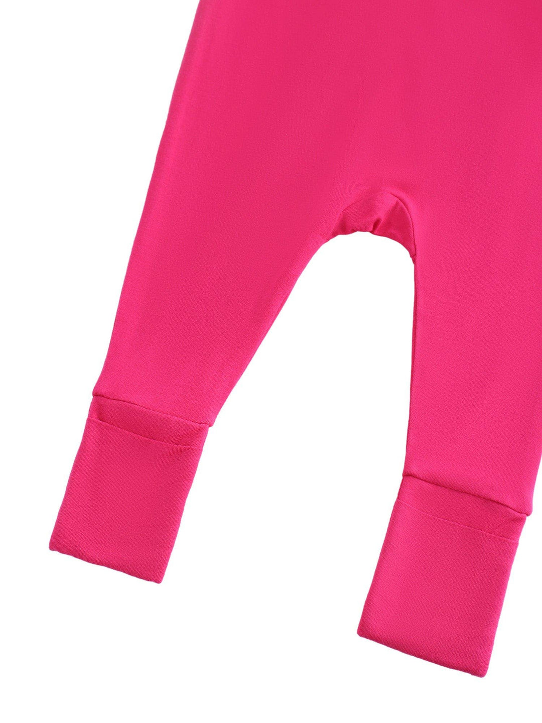 PoshTOT Hot Pink Bamboo Baby Convertible Zippy Romper