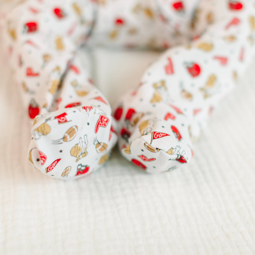 Go Dawgs! Print Zip Footie