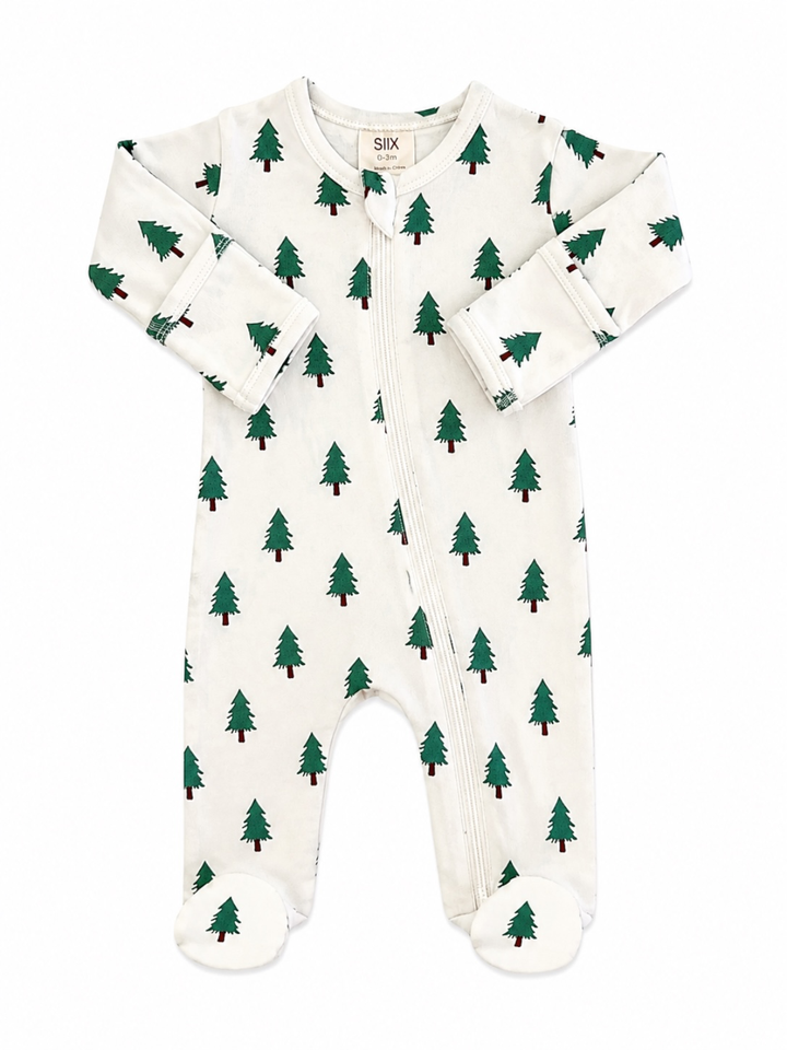 Trees / Organic Zip Footie