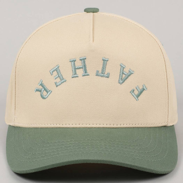 FATHER Upside Down Embroidery Two-Tone Cap