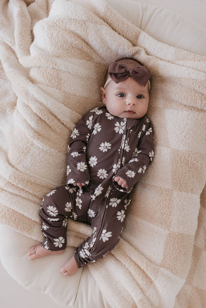 Bamboo Zip Pajamas | Midnight Meadow