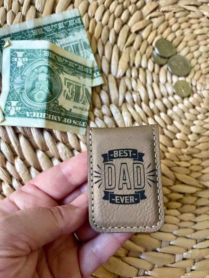 Men's Leatherette Money Clip
