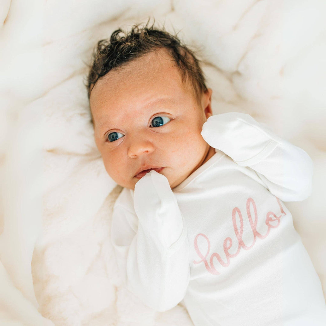 Hello! Footie - Dusty Rose by Luna and Arlo