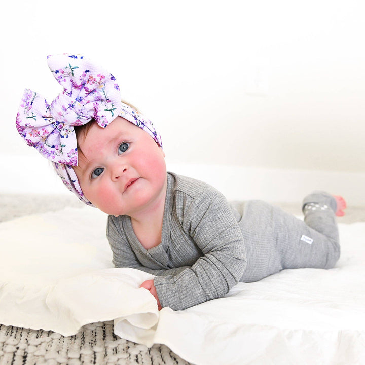 Riley Ribbed ZIP Bamboo One Piece Two Way Zipper Baby Outfit