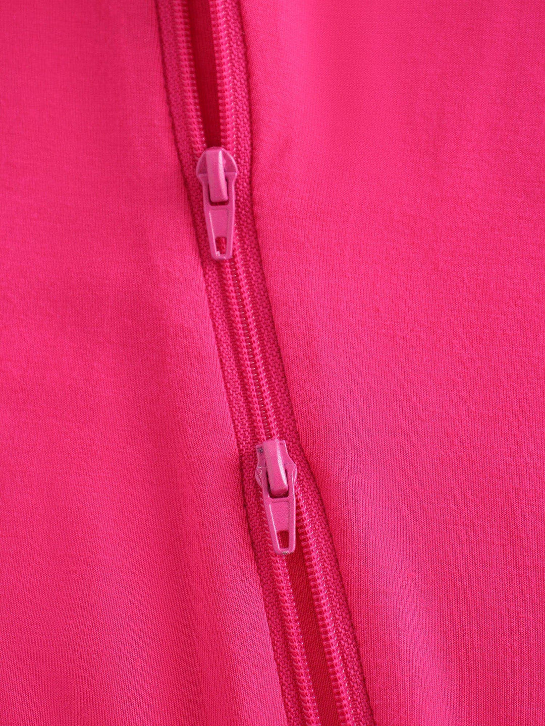 PoshTOT Hot Pink Bamboo Baby Convertible Zippy Romper