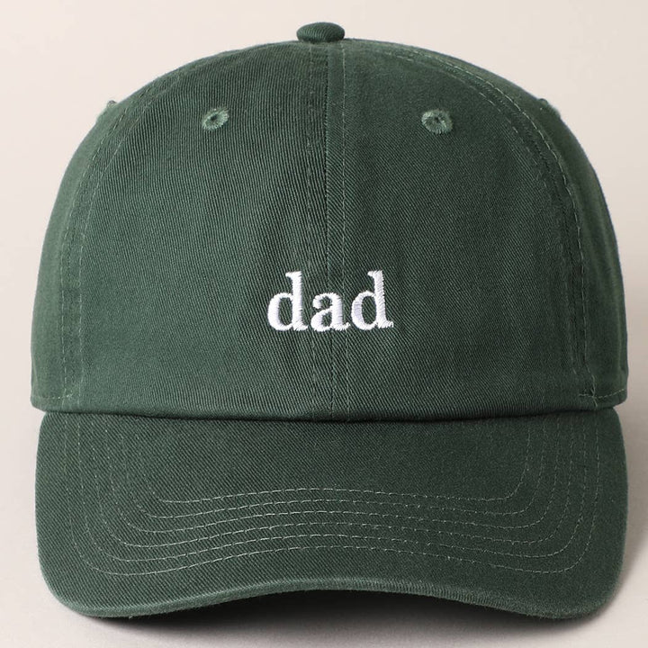 Father's Day Baseball Cap With Dad Text Embroidery