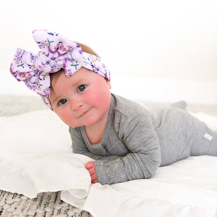 Riley Ribbed ZIP Bamboo One Piece Two Way Zipper Baby Outfit