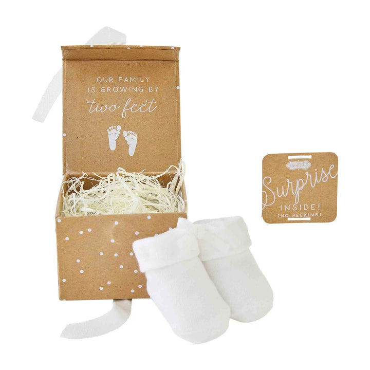 Baby Sock Announcement Box