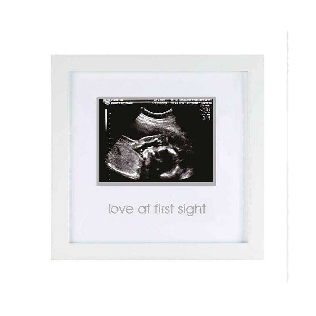 Love At First Sight Sonogram Frame, White