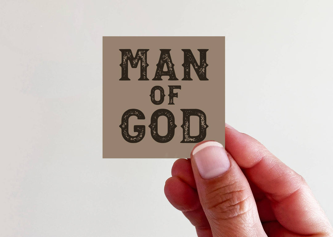 Man of God Father's Day Vinyl Sticker
