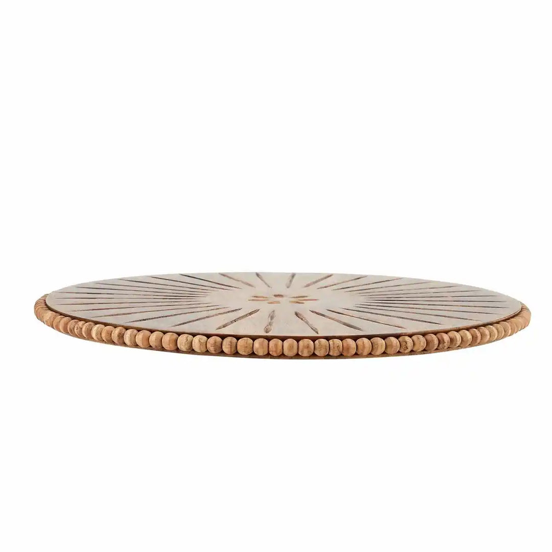 Beaded Carved Lazy Susan
