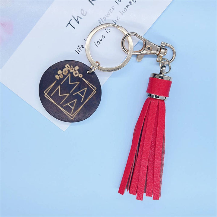 Mama Tassel Pendant Keychain