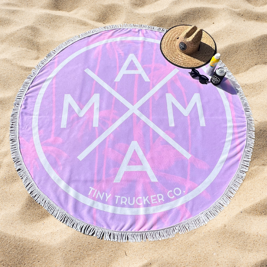 Mama X™ Round Beach Towel