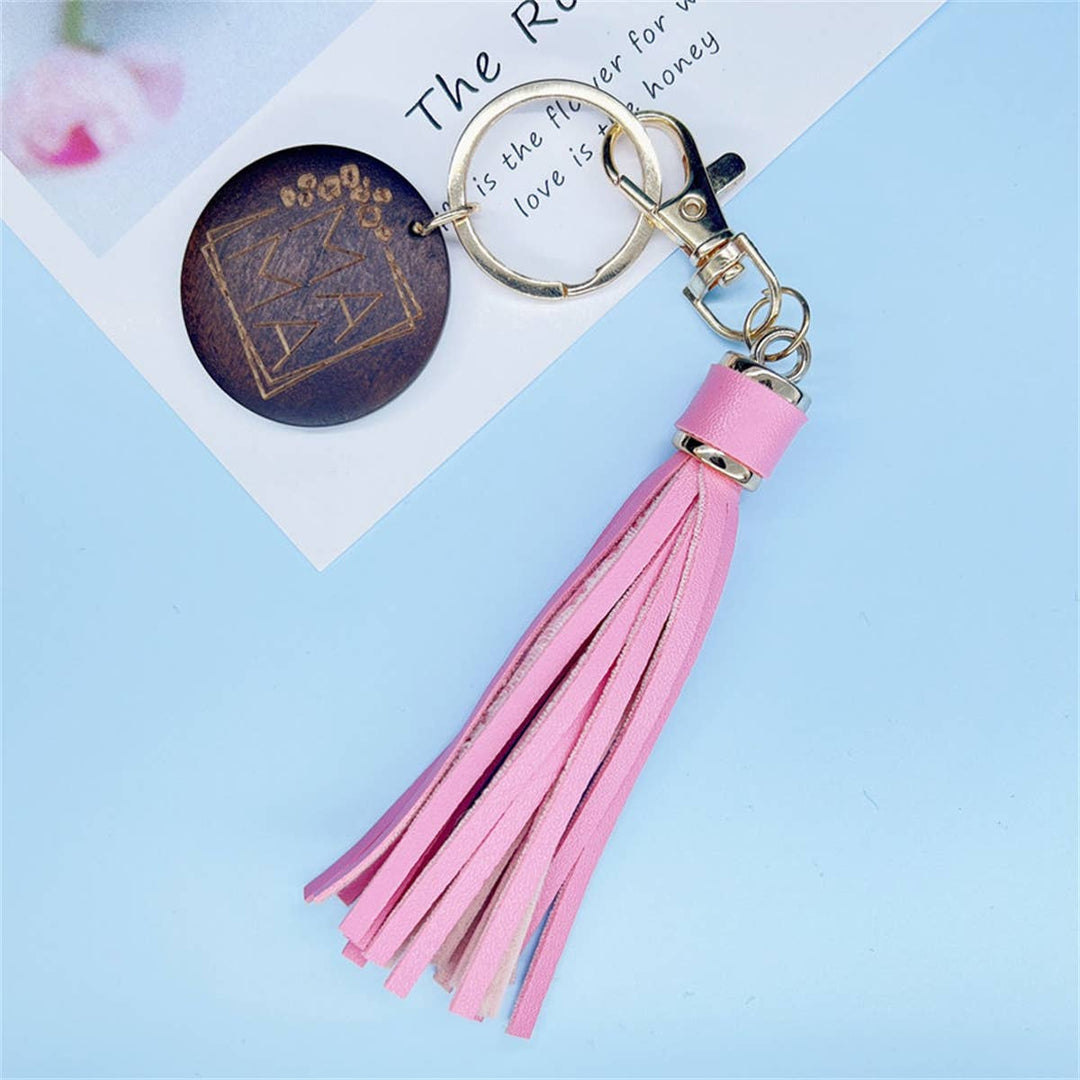 Mama Tassel Pendant Keychain