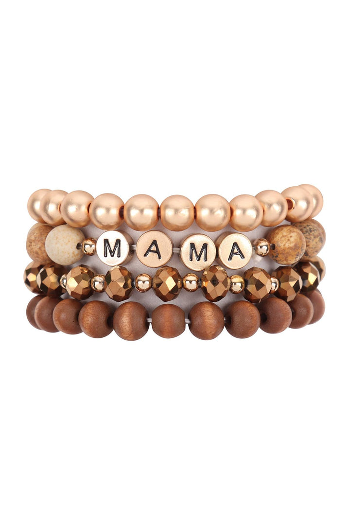 Mama Beaded Bracelet Set