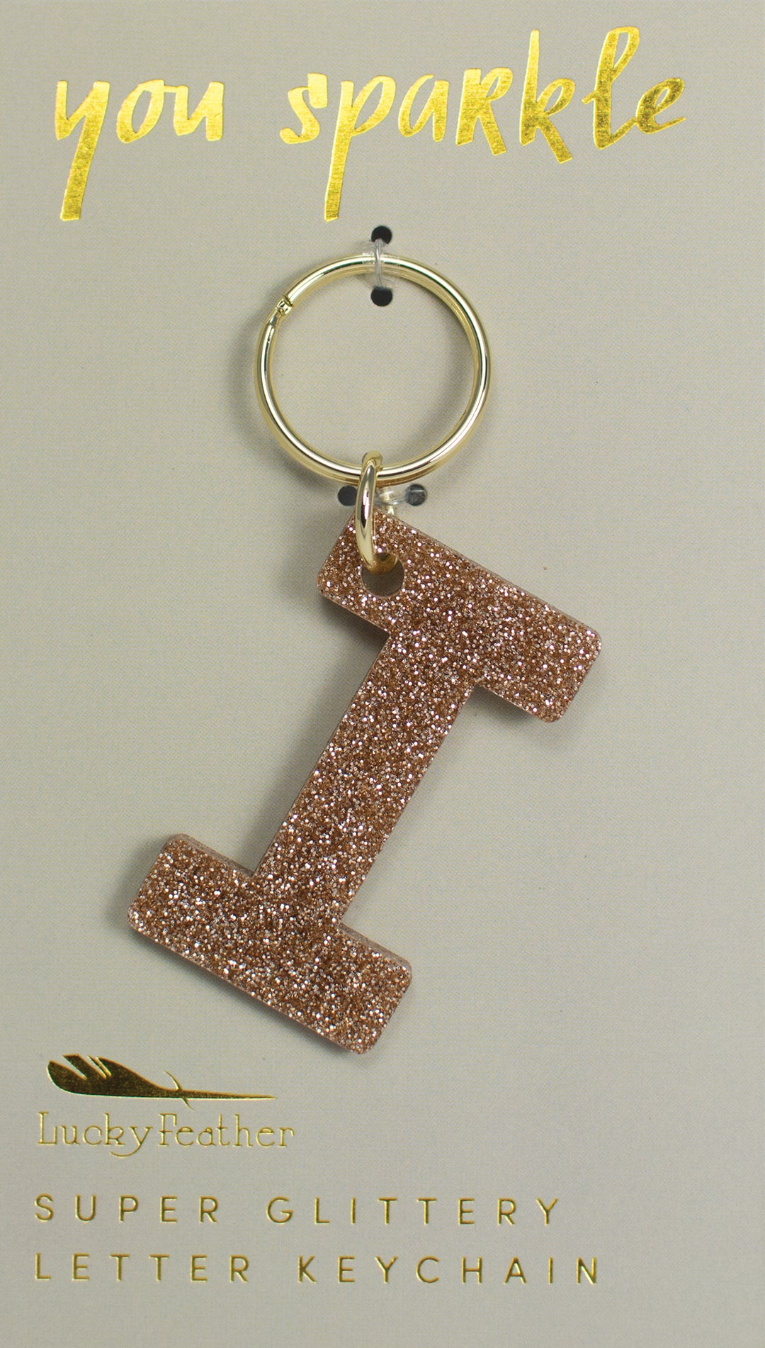 Glitter Letter Keychains