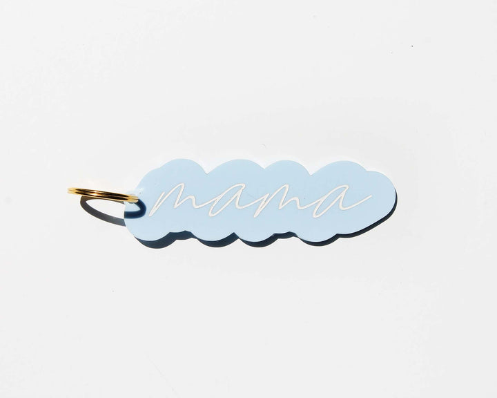 Mama Pastel Color-Filled Acrylic Keychain