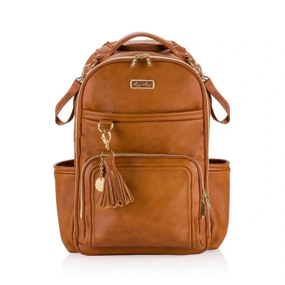 Cognac Boss Plus™ Backpack Diaper Bag